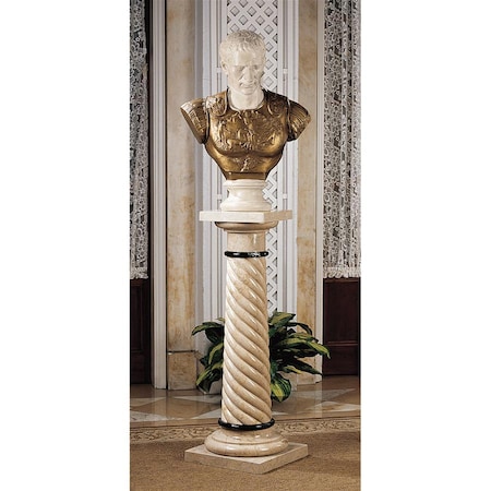 Design Toscano Bottochino Spiraled Solid Marble Column BX0061